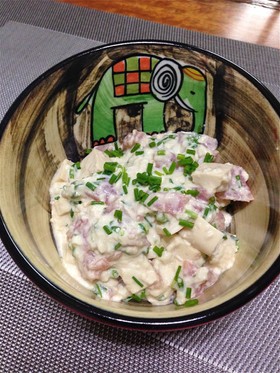 赤ワインに合う♪まぐろと豆腐のマヨ和え