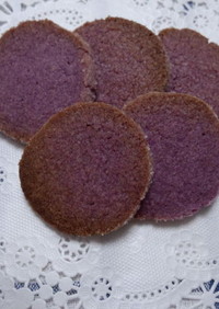 紫芋のバターサブレ