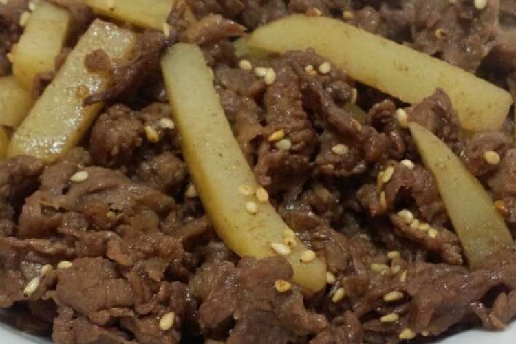 簡単時短 牛肉とじゃがいもの甘辛炒め レシピ 作り方 By 白ご飯おかわりちゃん クックパッド 簡単おいしいみんなのレシピが350万品
