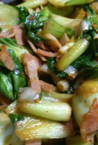 食べるラー油チンゲン菜簡単