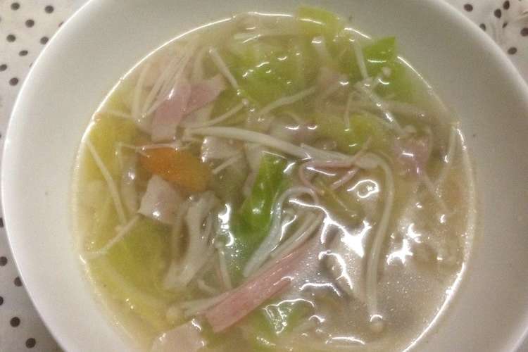 簡単鶏ガラ野菜スープ レシピ 作り方 By みにー店長 クックパッド 簡単おいしいみんなのレシピが356万品