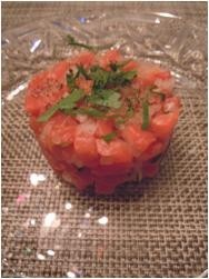 我が家のサーモンタルタル