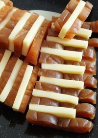 奈良漬とチーズのカプレーゼ
