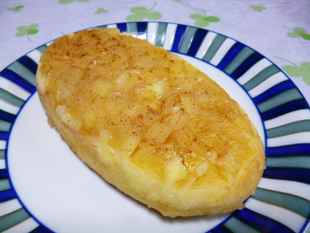 グラタン皿で簡単♪米粉のりんごケーキの画像