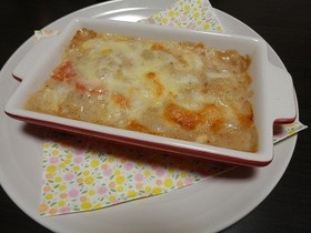 シチューリメイク長いもグラタン