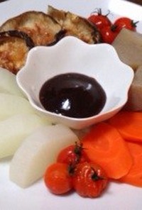 ヘルシー☆焼き椎茸と生芋蒟蒻の田楽