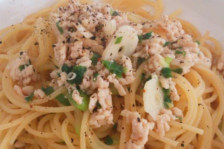 鶏ひき肉の和風パスタ レシピ 作り方 By 725 クックパッド 簡単おいしいみんなのレシピが352万品