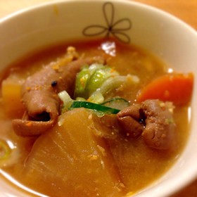 バカウマ!簡単モツ煮込み(圧力鍋使用)