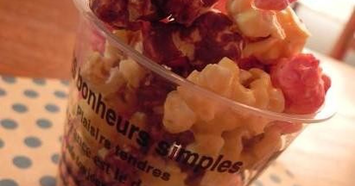 とっても簡単 カラフルチョコポップコーン レシピ 作り方 By 140 わんたるママ クックパッド 簡単おいしいみんなのレシピが361万品