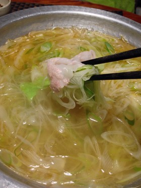 長ねぎ大量消費!スープしゃぶすき