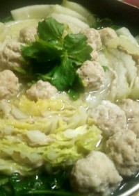 豆腐入り鳥団子・豚肉白菜のフライパン鍋 
