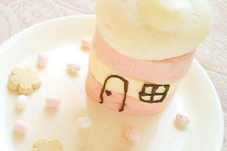 超簡単お菓子の家 春のロールケーキハウス レシピ 作り方 By 面倒くさがりアイダ クックパッド 簡単おいしいみんなのレシピが352万品
