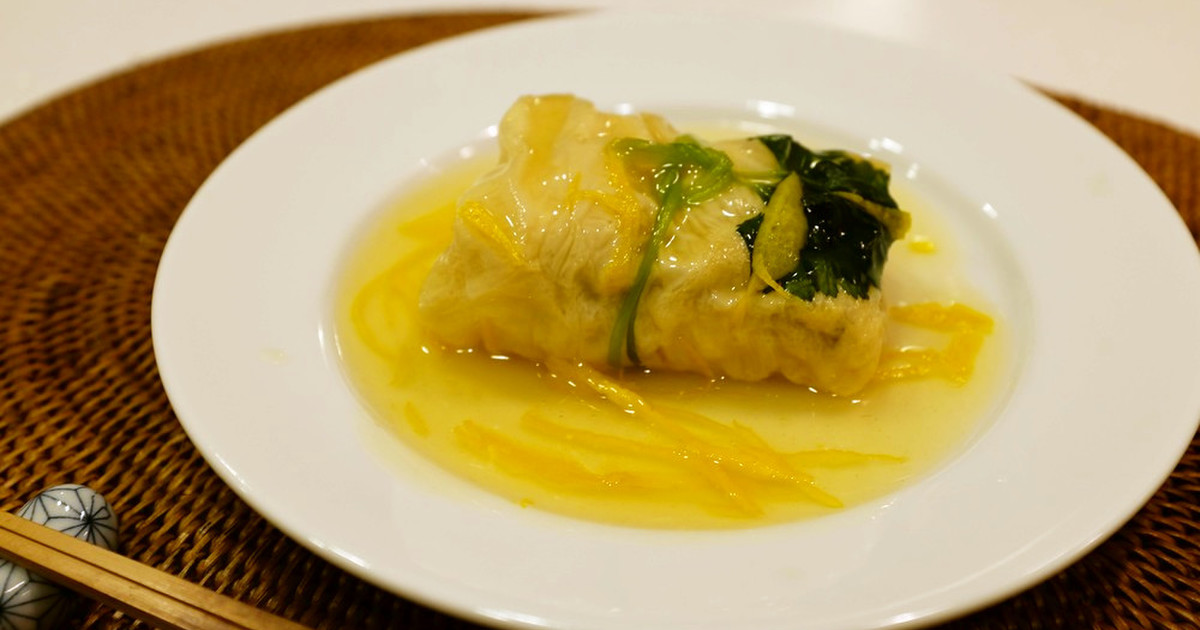 鯛の湯葉包み柚子あんかけ by making55 【クックパッド】 簡単おいしいみんなのレシピが315万品 鯛の湯葉包み柚子あんかけ by making55