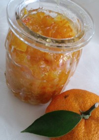 柚子の皮で簡単ジャム作り（FP使用）