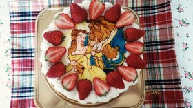 りんごジャムで簡単キャラケーキ☆