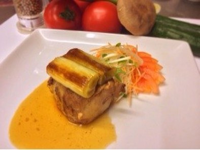 【簡単】大根の豚バラ巻きステーキの写真