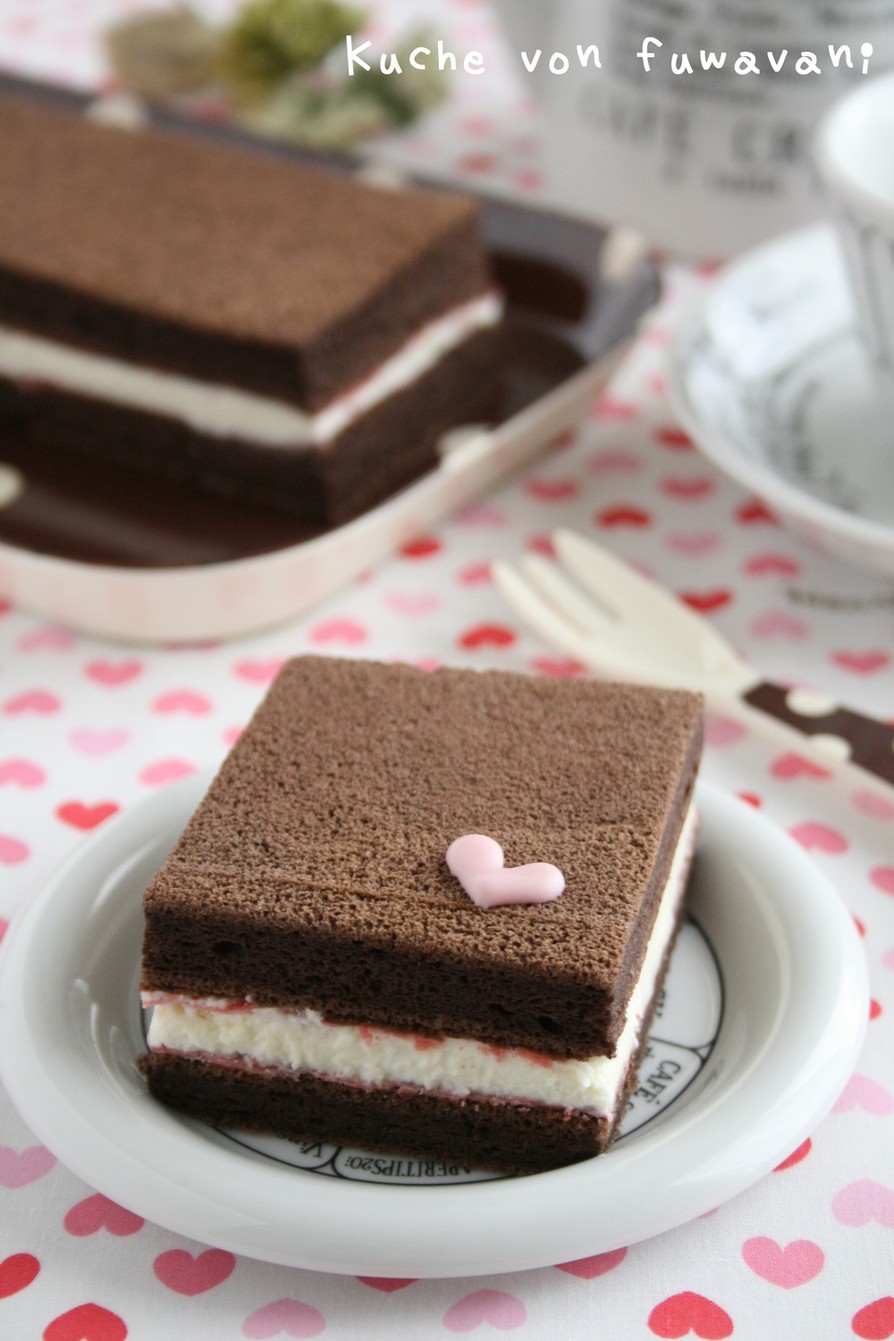 ふわふわシフォン♡チョコケーキの画像