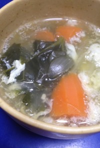 簡単♪あったまる♥野菜たっぷり雪見スープ