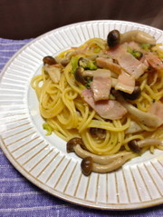 ベーコンとしめじの和風パスタ☆の写真