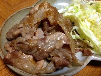 豚肉の生姜焼きの写真