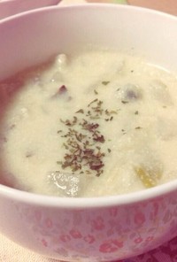根菜のとろとろ♥︎豆乳酒粕スープ