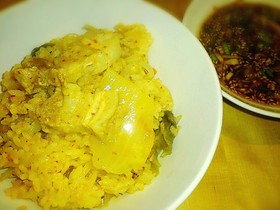 韓国家庭の豚肉&キムチの炊き込みご飯