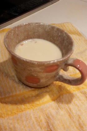 ホッと一息。しょうが豆乳