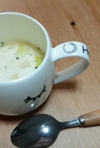 牛乳で簡単スープ