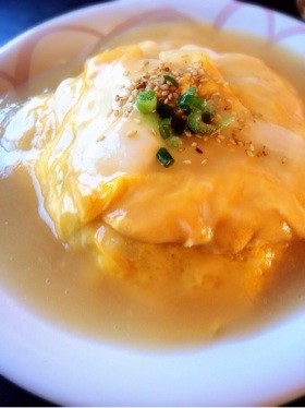 ふわっとろ〜り♡天津飯風あんかけ炒飯