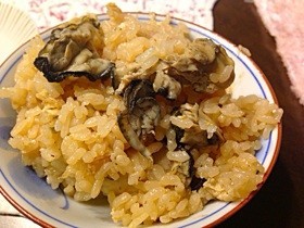 ふっくら牡蠣の炊込みご飯の画像