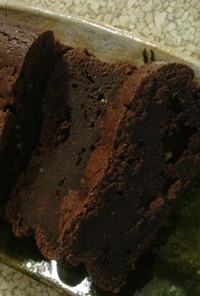 ラムレーズン雑穀チョコケーキ