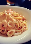 ♡入れるだけで簡単！魚介クリームパスタ♡