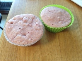 いちご蒸しパン〜離乳食完了期おやつ〜