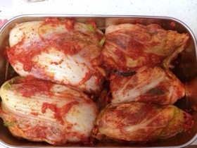 自家製白菜キムチ漬 (ペチュキムチ)