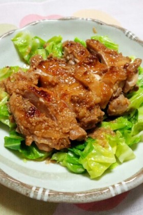 鶏もも肉の味噌ダレ焼き