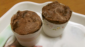簡単♪レンジdeチョコレート蒸しパン
