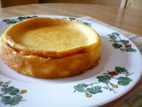 少しヘルシーに簡単ベイクドチーズケーキ