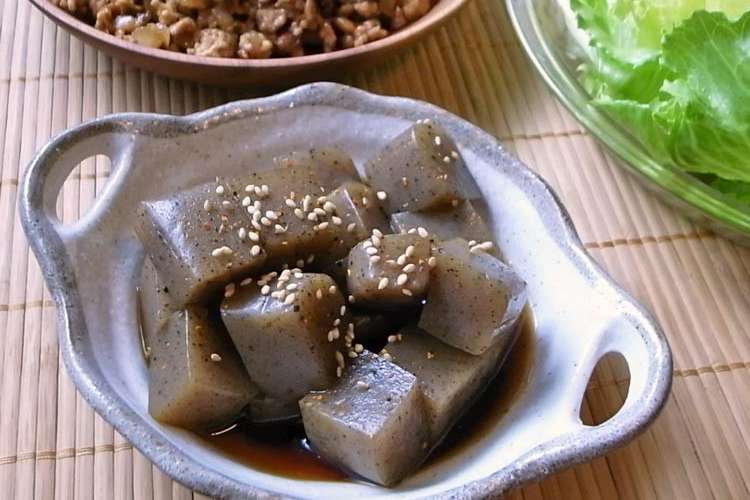 お弁当に重宝 めんつゆ浸すだけの染み蒟蒻 レシピ 作り方 By Moj クックパッド 簡単おいしいみんなのレシピが356万品