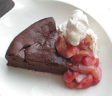 濃厚チョコレートクリームチーズケーキの写真