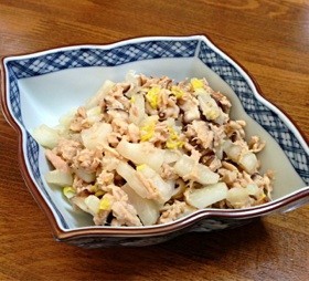 ズボラ飯副菜☆白菜としいたけの簡単ツナ煮