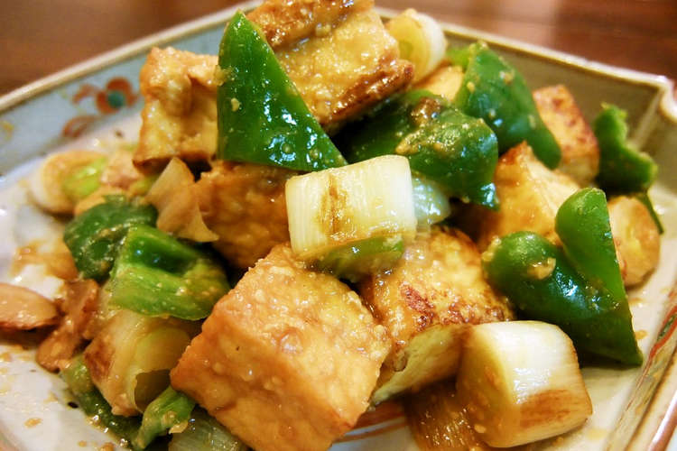 ご飯がすすむ 厚揚げとピーマンの味噌炒め レシピ 作り方 By Mimosa クックパッド 簡単おいしいみんなのレシピが358万品