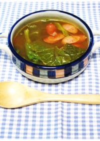 納得の野菜スープ♥セロリの葉っぱ入り