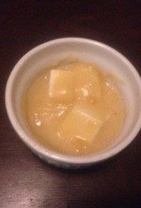 離乳食初期豆腐の薩摩芋ホワイトソース和え