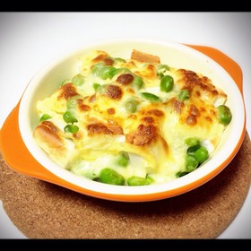 簡単おつまみ★枝豆はんぺんのマヨチー焼