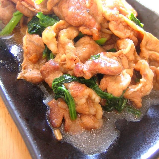 豚肉と小松菜のニンニク醤油炒め レシピ 作り方 By エルン クックパッド