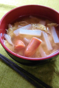 【スープジャー】大根と白菜のお味噌汁