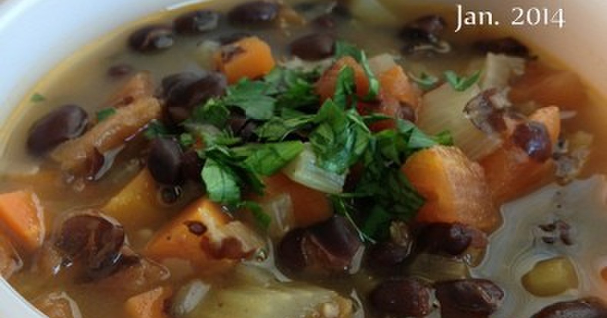 全粒黒豆スープのレシピ