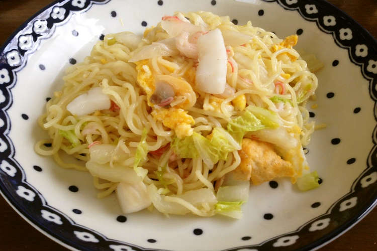 塩焼きそば 海鮮 卵 レシピ 作り方 By のんきのこ クックパッド