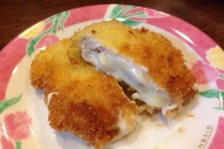 鶏胸肉で とろ りチーズのチキンカツ レシピ 作り方 By Cho クックパッド