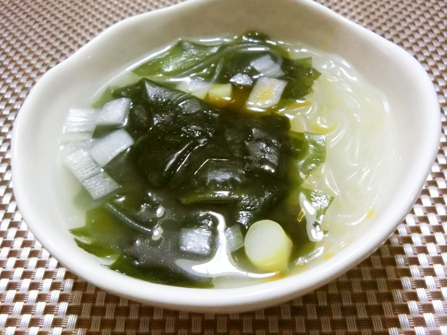 ☆春雨とわかめの簡単スープ☆の画像